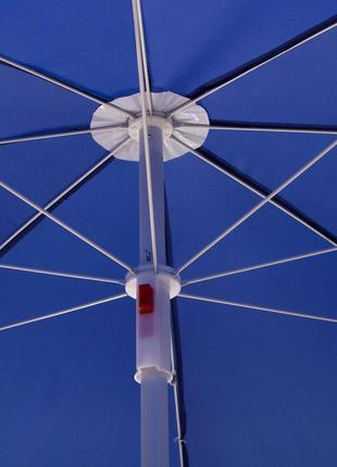 Пляжна парасоля springos 180 см з регульованою висотою та нахилом bu00228 фото