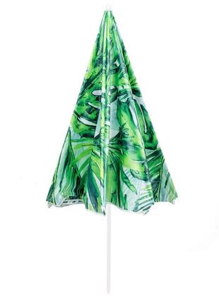 Пляжна парасоля springos 160 см з регулюванням висоти bu00168 фото