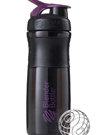 Шейкер спортивний (пляшка) blenderbottle sportmixer flip 28oz/820ml black/plum