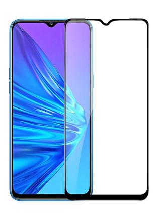 Захисне скло lux для realme 5 full сover чорний 0,3 мм в упаковці