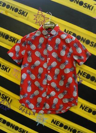 Тенниска с принтом ананасы