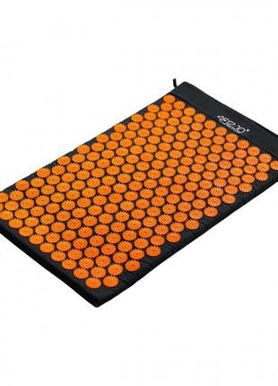 Килимок акупунктурний 4fizjo classic mat аплікатор кузнєцова 4fj0041 black/orange5 фото