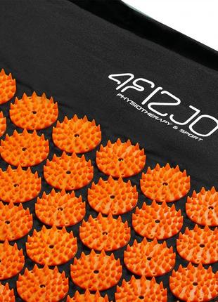 Килимок акупунктурний 4fizjo classic mat аплікатор кузнєцова 4fj0041 black/orange4 фото