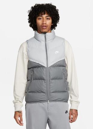 Жилетка чоловіча nike m sf wr pl-fld vest (fb8193-077)1 фото