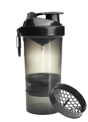 Шейкер спортивний smartshake original2go 600ml black1 фото