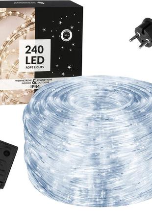 Гірлянда дюралайт вулична (зовнішня) springos rope lights 10 м 240 led cl1201 cold white