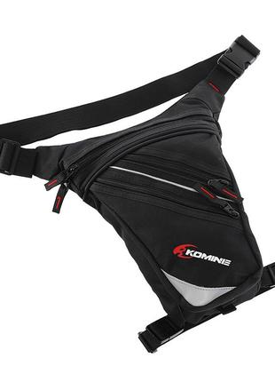 Сумка мотоциклиста набедренная komine t-12 черный (39508309), fdso
