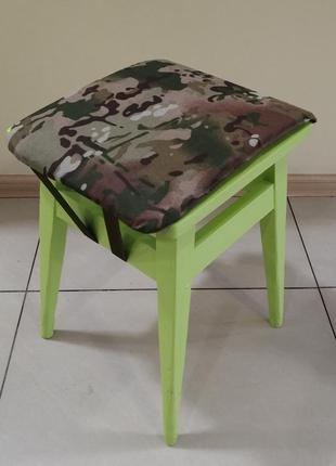 Килимок-сідушка на стілець в камуфляжі мультікам7 фото