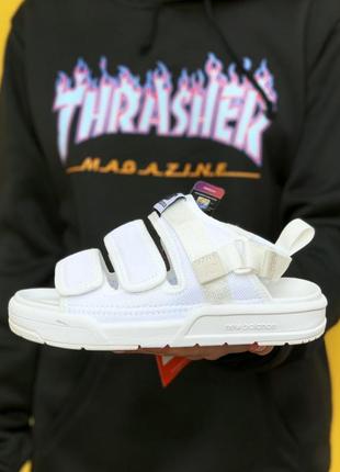 Сандали new balance white mesh/textile sandals🔥босоножки,босоніжки