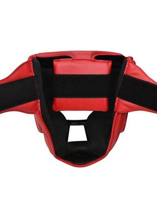Боксерський шолом тренувальний rdx guard red m5 фото