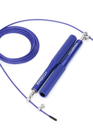 Скакалка швидкісна для кросфіту cornix speed rope xr-0157 blue3 фото