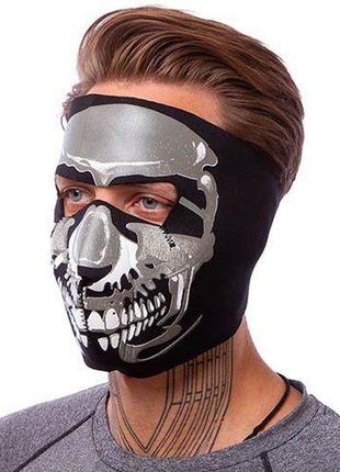 Маска лицьова вітрозахисна chrome skull ms-4344-1 чорний (60429500)