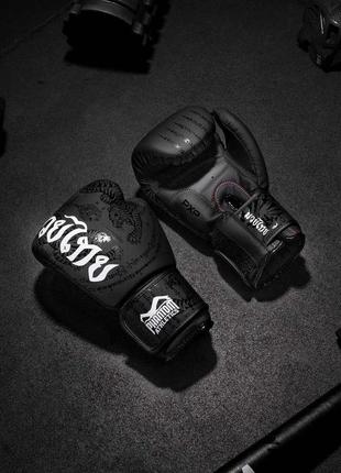 Боксерські рукавиці phantom muay thai black 12 унцій7 фото
