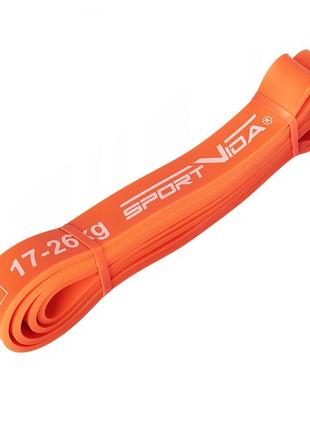 Еспандер-петля (резина для фітнесу і спорту) sportvida power band 28 мм 17-26 кг sv-hk0191