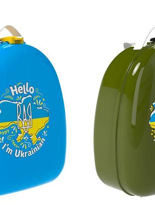 Дитячий рюкзак технок 8379, патріотичний, з наклейками, пластиковий, місткий, для дітей