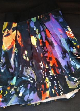 Sale цветастая юбка солнце трапеция