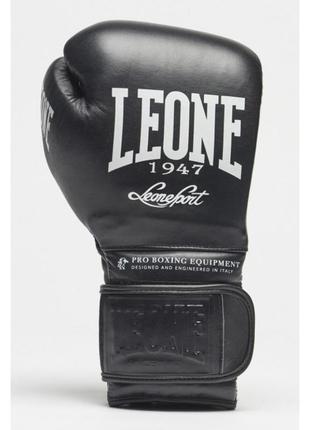 Боксерские перчатки leone greatest black 18 ун.2 фото