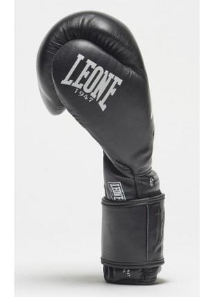 Боксерські рукавички leone greatest black 18 ун.3 фото