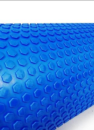 Масажний ролик ef-2030 easyfit foam roller 45 см синій3 фото