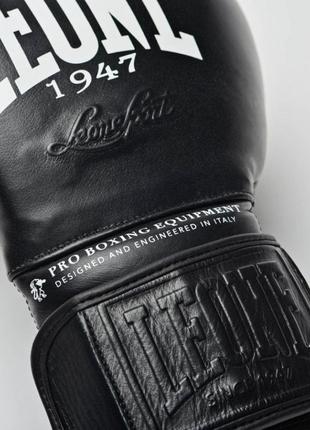 Боксерські рукавички leone greatest black 16 ун.7 фото