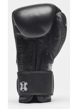Боксерські рукавички leone greatest black 16 ун.4 фото