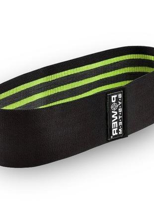 Тканева гумка для фітнесу та спорту power system ps-4092 booty band lvl 2 black/green (d_80 см. 12-16кг.)5 фото