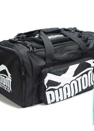 Спортивна сумка phantom gym bag team tactic black (80 л.) (пляшка в подарунок)