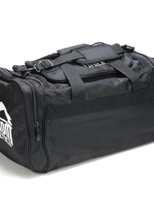 Спортивна сумка phantom gym bag team tactic black (80 л.) (пляшка в подарунок)2 фото