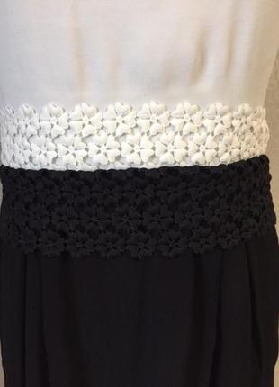 Красивое нарядное нежное платье в черно-белом цвете от naf naf, размер 42, укр 469 фото