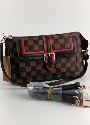 Louis vuitton diane brown/red