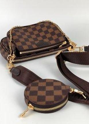 Louis vuitton pochete multi brown2 фото