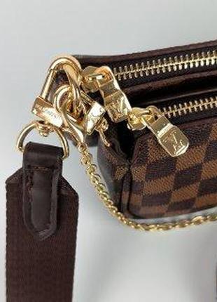 Louis vuitton pochete multi brown5 фото