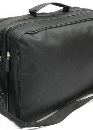 Практична сумка-портфель wallaby 2633 black, чорний4 фото