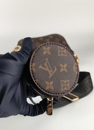 Louis vuitton pochete multi brown/black3 фото