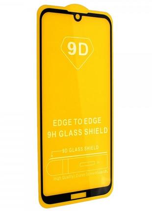 Захисне скло tdg 9d для huawei y5 2019 full glue чорний 0,26 мм в упаковці