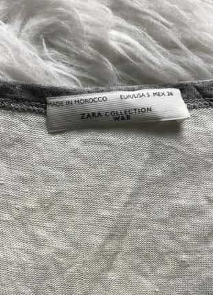 Женская легкая летняя льняная футболка майка zara4 фото