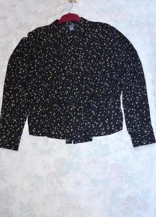 Рубашка-блуза от primark большого размера c рукавами летучая мышь2 фото