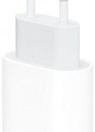 Мережевий зарядний пристрій apple power adapter 20w type-c white (mhje3zm/a / mu7v2zm/a) тех. упаковка2 фото