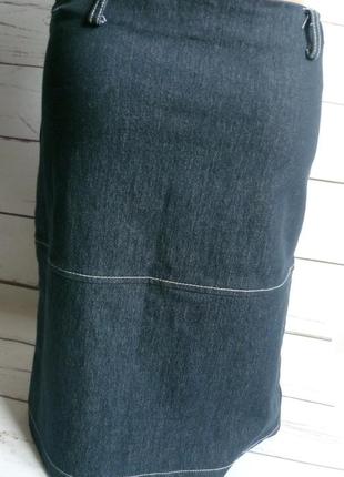 Джинсовая юбка синяя  rene tyler4 фото