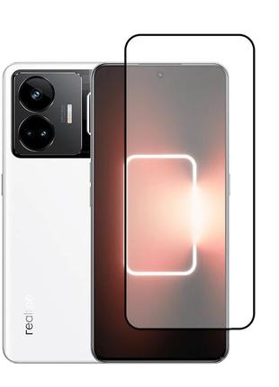 Захисне скло lux для realme gt neo 5 5g / gt neo 5 se 5g чорний full сover full glue 0,3 мм