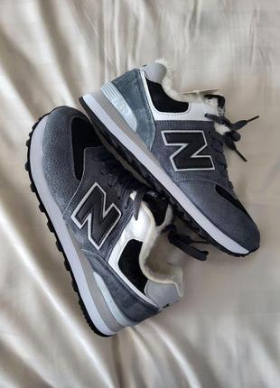 Жіночі кросівки new balance 574 зимові5 фото