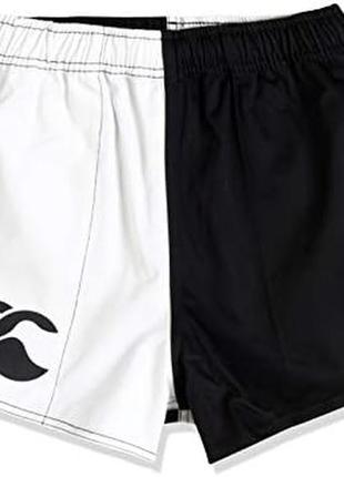 Джинсовые черно белые шорты canterbury harlequin short black/white спортивные шортики коттон2 фото