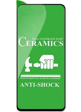 Защитное стекло-пленка fiji ceramics для huawei p40 черный full glue 0,26 мм в упаковке