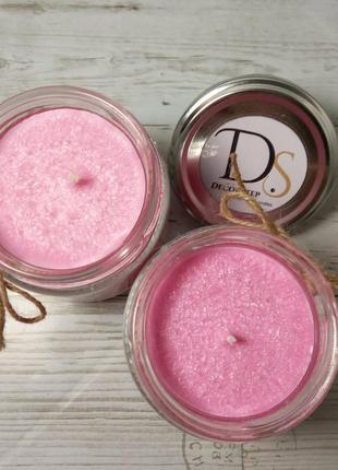 Ароматизована свічка "вишневий сад" з пальмового воску