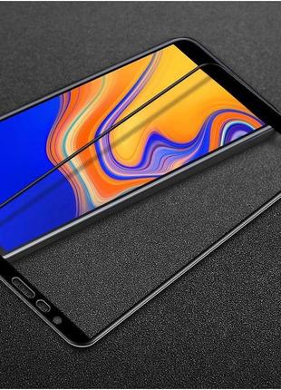 Защитное стекло для samsung j415 / j4 plus 2018 full cover черный 0,26мм в упаковке
