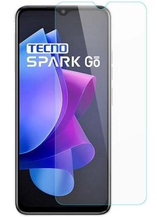 Захисне скло chyi для tecno spark go 2023 (bf7 / bf7n) прозоре full glue 0.3 мм 9h