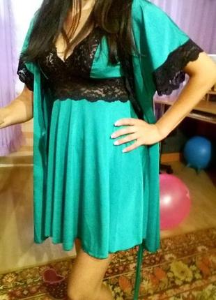 Комплект, халат і пеньюар неймовірного кольору