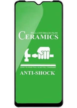 Захисне скло-плівка fiji ceramics для samsung galaxy m10 2019 (m105) чорний full glue 0,26 мм в упаковці