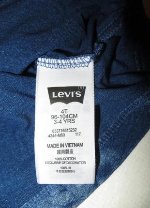 Стильная футболка levis на девочку 4 года5 фото