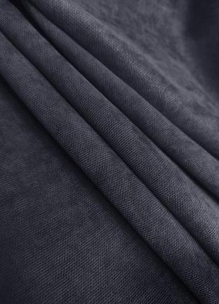 Штори мікровелюр сірого кольору